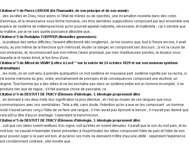 Citations composant Citations composant