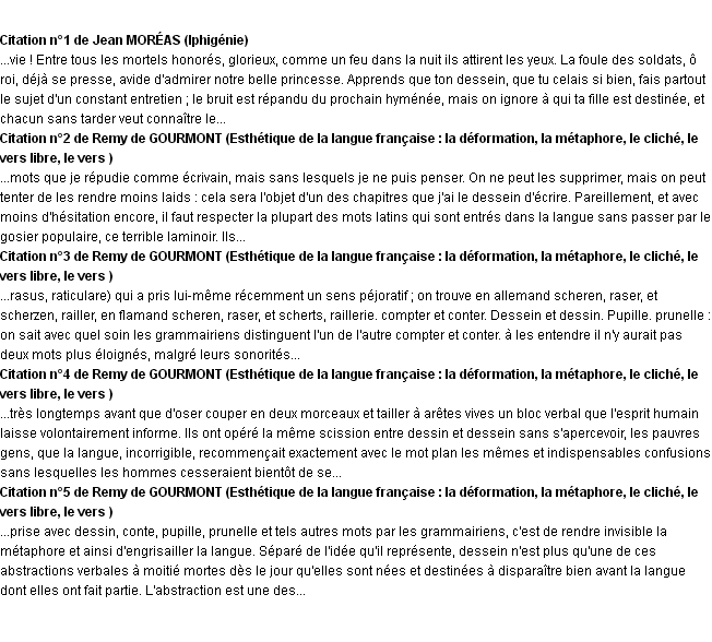 Citations dessein