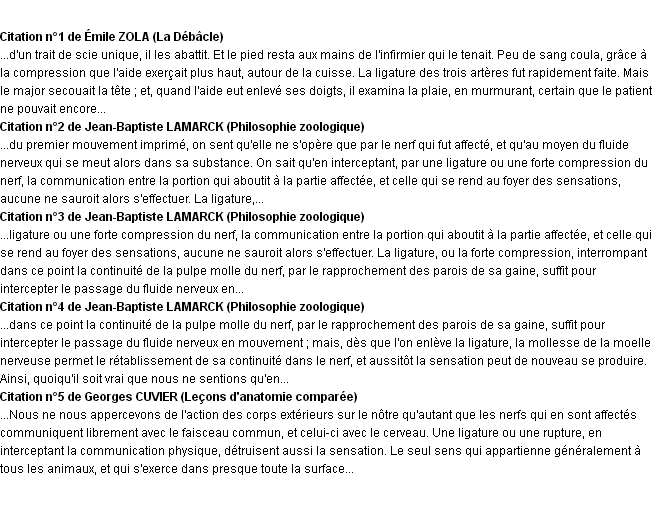 Citations ligature Citations ligature