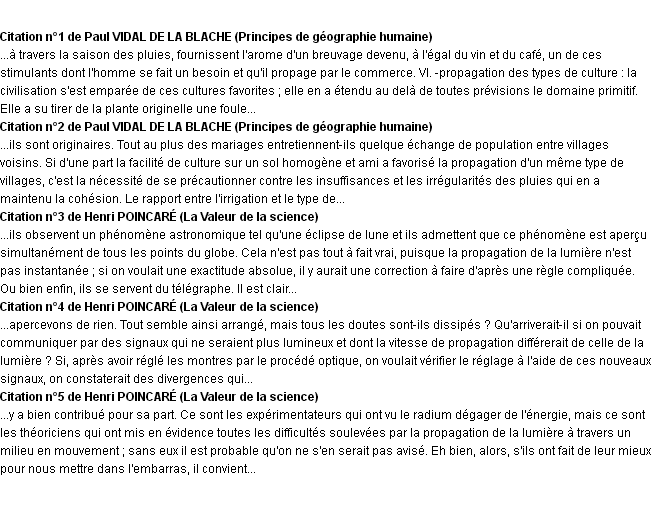 Citations propagation Citations propagation