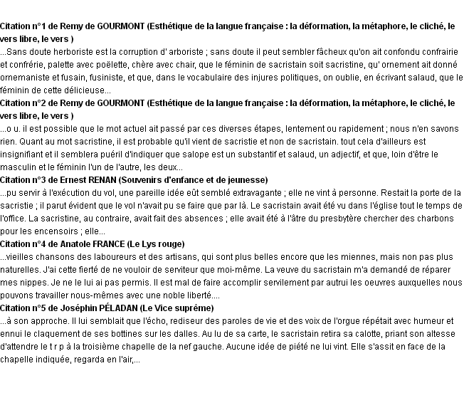 Citations sacristain Citations sacristain