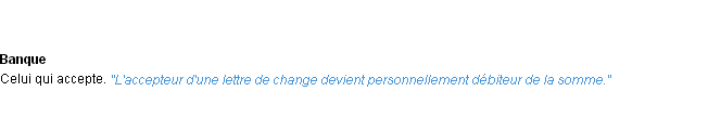 Définition accepteur ACAD 1932