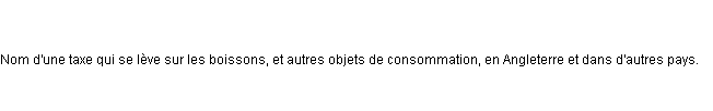 Définition accise ACAD 1835