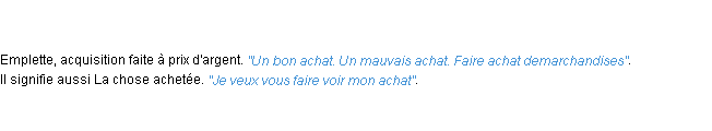 Définition achat ACAD 1798