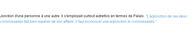 Définition adjonction ACAD 1835