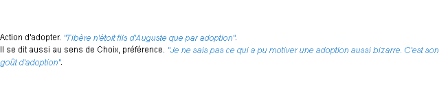 Définition adoption ACAD 1798