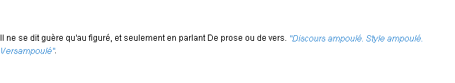 Définition ampoule ACAD 1798