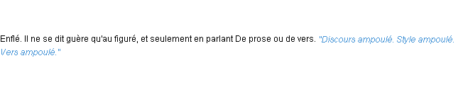 Définition ampoule ACAD 1835