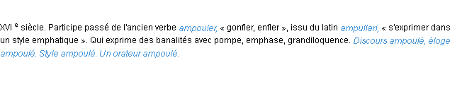 Définition ampoule ACAD 1986