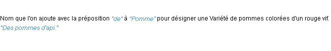 Définition api ACAD 1932