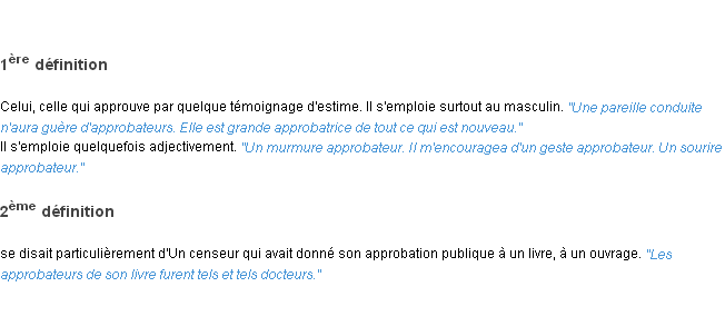 Définition approbateur ACAD 1835