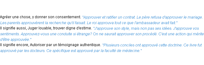 Définition approuver ACAD 1835