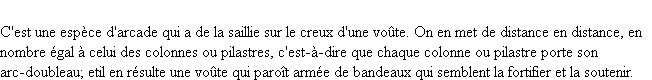 Définition arc-doubleau ACAD 1798
