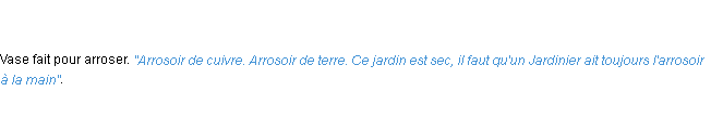 Définition arrosoir ACAD 1798