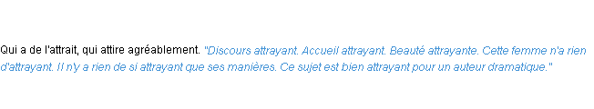 Définition attrayant ACAD 1835