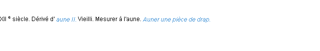 Définition auner ACAD 1986