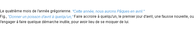Définition avril ACAD 1932