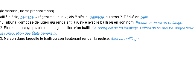 Définition bailliage ACAD 1986
