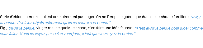 Définition berlue ACAD 1835