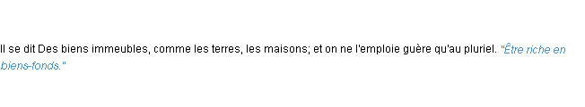 Définition bien-fonds ACAD 1835