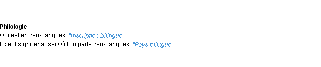 Définition bilingue ACAD 1932