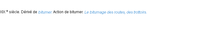 Définition bitumage ACAD 1986
