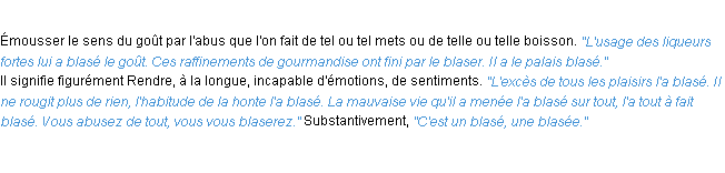 Définition blaser ACAD 1932