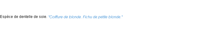 Définition blonde ACAD 1762