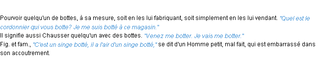 Définition botter ACAD 1932