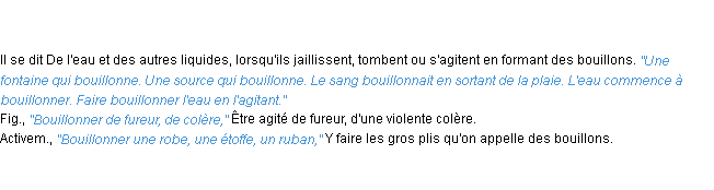 Définition bouillonner ACAD 1835