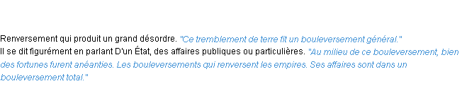 Définition bouleversement ACAD 1835