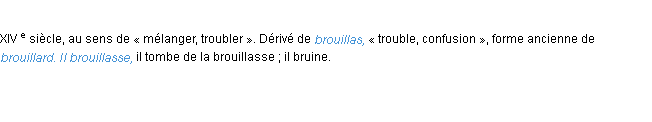 Définition brouillasser ACAD 1986