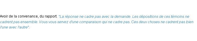 Définition cadrer ACAD 1798