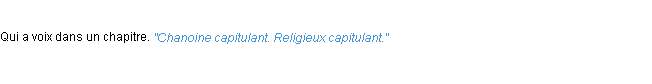 Définition capitulant ACAD 1932