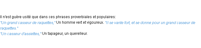 Définition casseur ACAD 1835