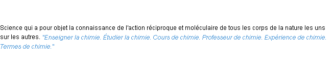Définition chimie ACAD 1835