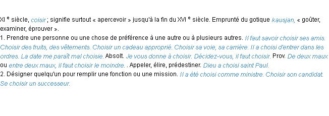 Définition choisir ACAD 1986