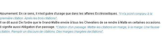 Définition citation ACAD 1798
