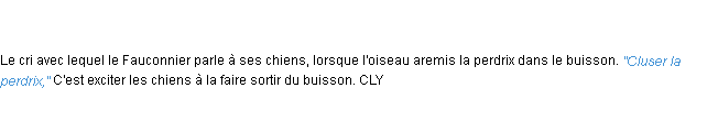 Définition cluse ACAD 1798