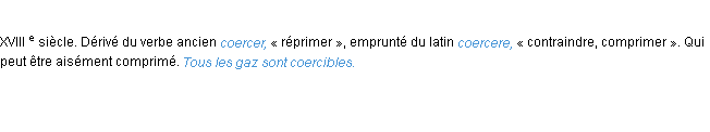 Définition coercible ACAD 1986