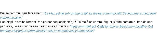 Définition communicatif ACAD 1835