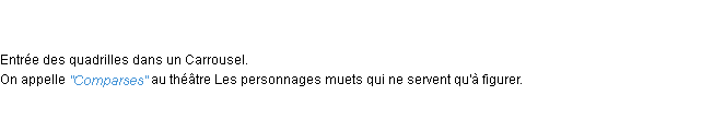 Définition comparse ACAD 1798
