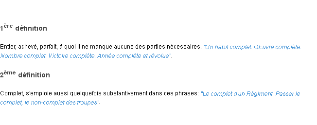 Définition complet ACAD 1798