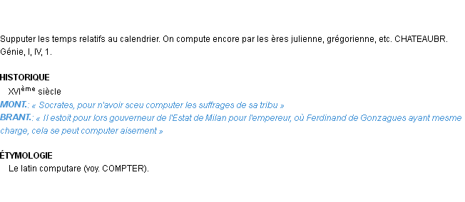 Définition computer Emile Littré