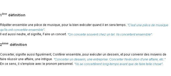 Définition concerter ACAD 1798