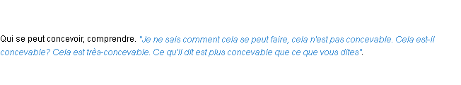 Définition concevable ACAD 1798