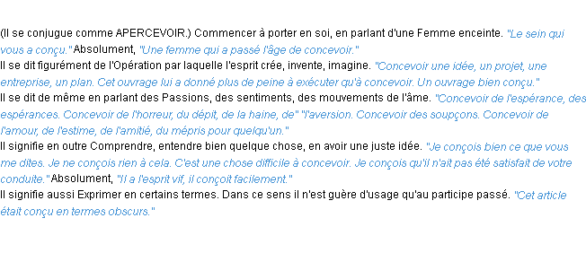 Définition concevoir ACAD 1932