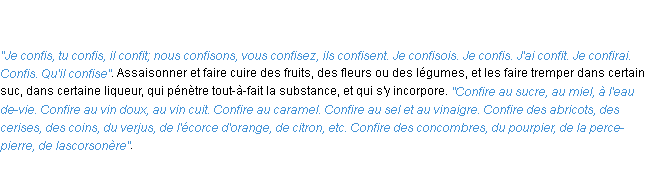 Définition confire ACAD 1798