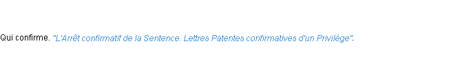Définition confirmatif ACAD 1798