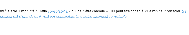 Définition consolable ACAD 1986